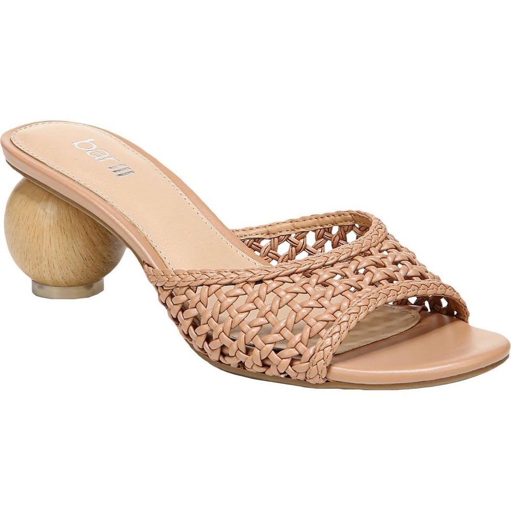 Bar III Woven Sandals with Spherical Heel
